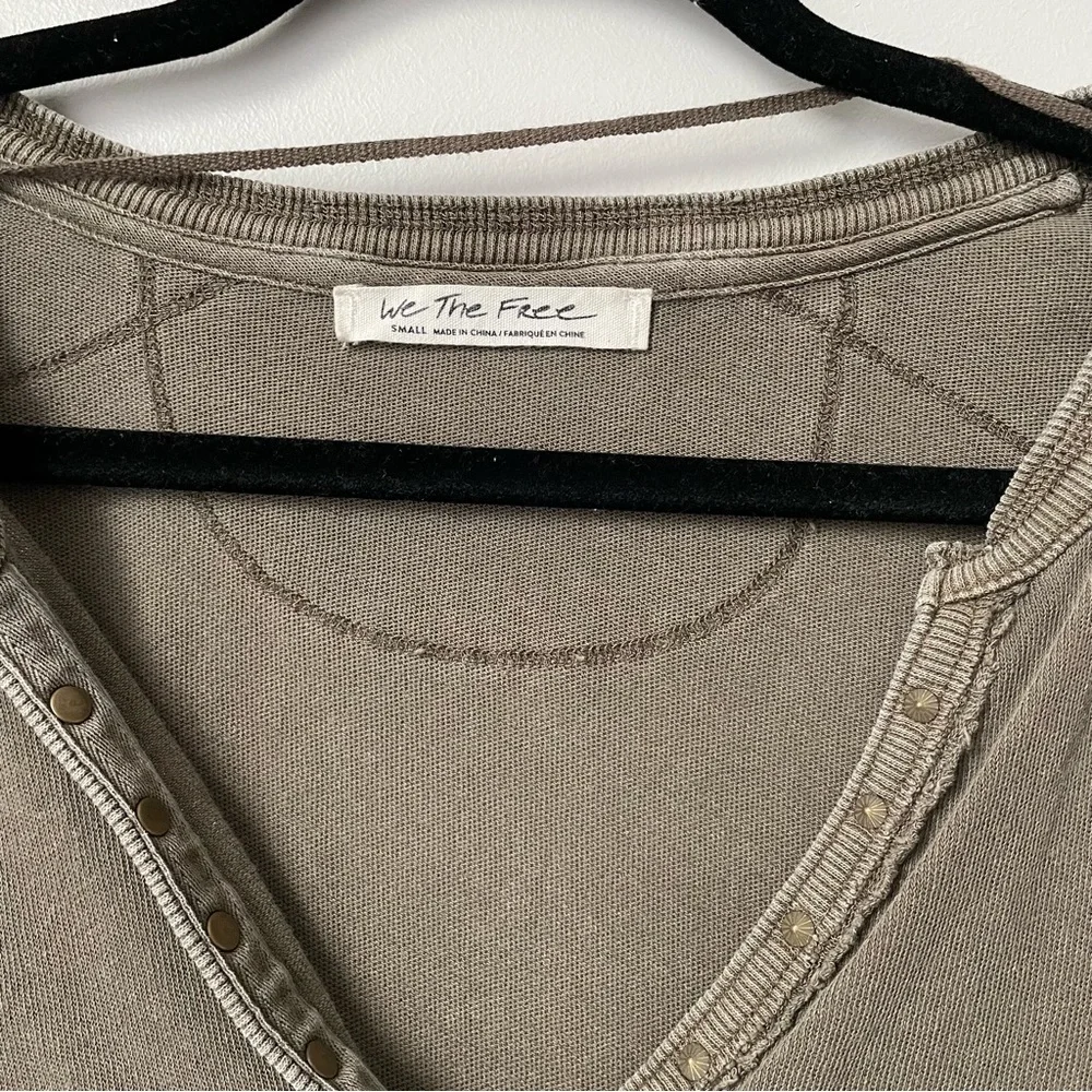 Free People Military Mix Henley - Picture 10 of 11